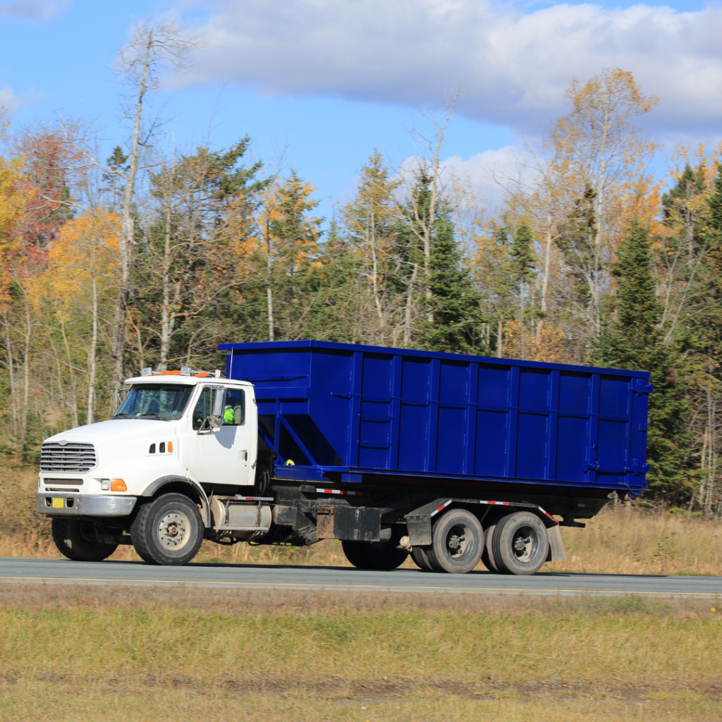 dumpster rental truck